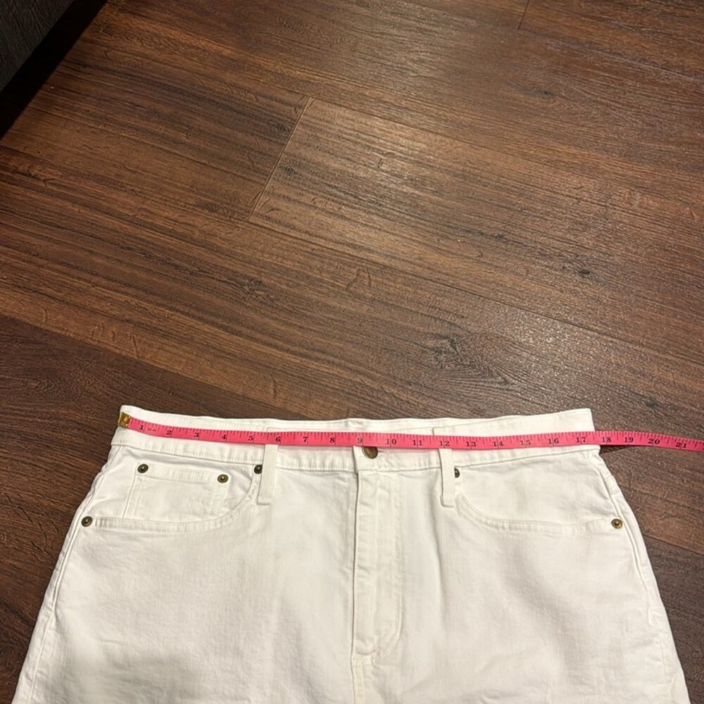 J.Crew NWT White Denim MIDI Skirt. - Picture 5 of 7
